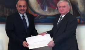 The newly-appointed Ambassador of Qatar handed over the copies of credentials to the Foreign Minister of Armenia
