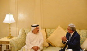 PRESIDENT MET WITH THE HEADS OF THE UAE INVESTMENT AND DEVELOPMENT COMPANIES OF THE UAE